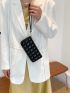 Quilted Pattern Clutch Bag
