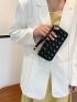 Quilted Pattern Clutch Bag