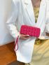 Quilted Pattern Clutch Bag