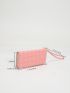 Quilted Pattern Clutch Bag