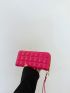 Quilted Pattern Clutch Bag