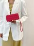 Quilted Pattern Clutch Bag