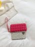 Quilted Pattern Clutch Bag