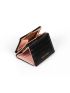Letter Detail Crocodile Embossed Small Wallet