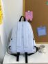 Cartoon & Letter Graphic Functional Backpack