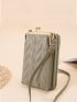 Chevron Kiss Lock Phone Wallet