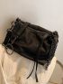 Chain Decor Vintage Design Hobo Bag