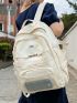 Letter Graphic Functional Backpack