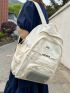 Letter Graphic Functional Backpack