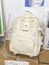 Letter Graphic Functional Backpack
