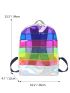 Rainbow Striped Pattern Backpack