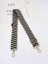 Geometric Graphic Two Tone Bag Strap