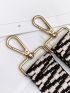 Geometric Graphic Two Tone Bag Strap