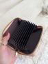 Crocodile Embossed Zip Around Card Holder