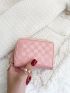 Checkered Embossed Card Holder