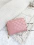 Checkered Embossed Card Holder