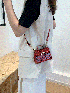Mini Crocodile Embossed Flap Square Bag