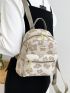 Flower Graphic Functional Backpack