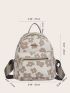 Flower Graphic Functional Backpack