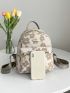 Flower Graphic Functional Backpack