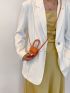 Mini Crocodile Embossed Square Bag