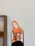 Mini Crocodile Embossed Square Bag
