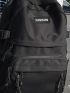 Minimalist Buckle Decor Functional Backpack