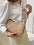 Quilted Crossbody Bag With Coin Purse