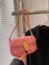 Mini Quilted Twist Lock Square Bag