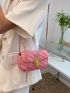 Mini Quilted Twist Lock Square Bag