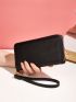 Minimalist Long Wallet With Wristlet