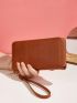 Minimalist Long Wallet With Wristlet