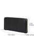 Minimalist Textured Long Wallet