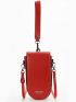 Letter Graphic Flap Phone Wallet