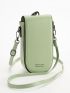 Letter Graphic Flap Phone Wallet
