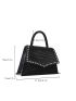 Rhinestone Decor Square Bag