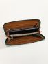 Geometric Embossed Long Wallet
