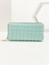Geometric Embossed Long Wallet