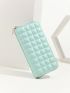 Geometric Embossed Long Wallet