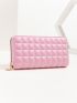 Geometric Embossed Long Wallet