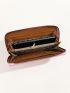 Geometric Embossed Long Wallet