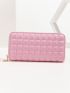 Geometric Embossed Long Wallet