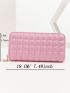 Geometric Embossed Long Wallet