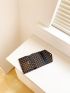 Geometric Print Fold Over Small Wallet