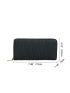 Zip Around Textured Long Wallet