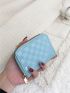 Checkered Embossed Card Holder