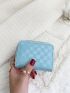 Checkered Embossed Card Holder