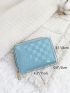 Checkered Embossed Card Holder