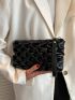 Minimalist Ruched Bag With Wristlet