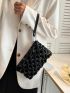 Minimalist Ruched Bag With Wristlet
